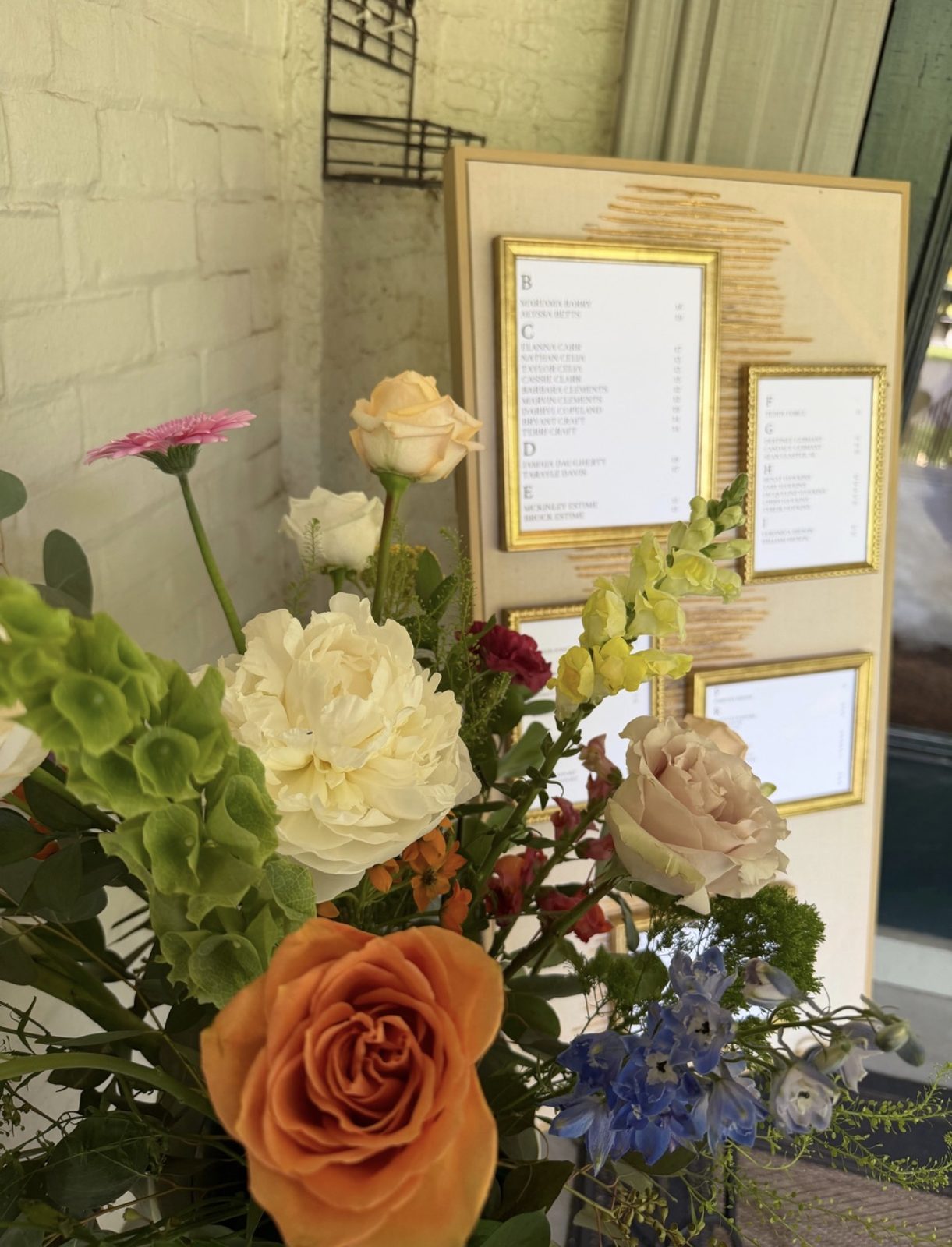 Wedding florals by Well House Floral and Design